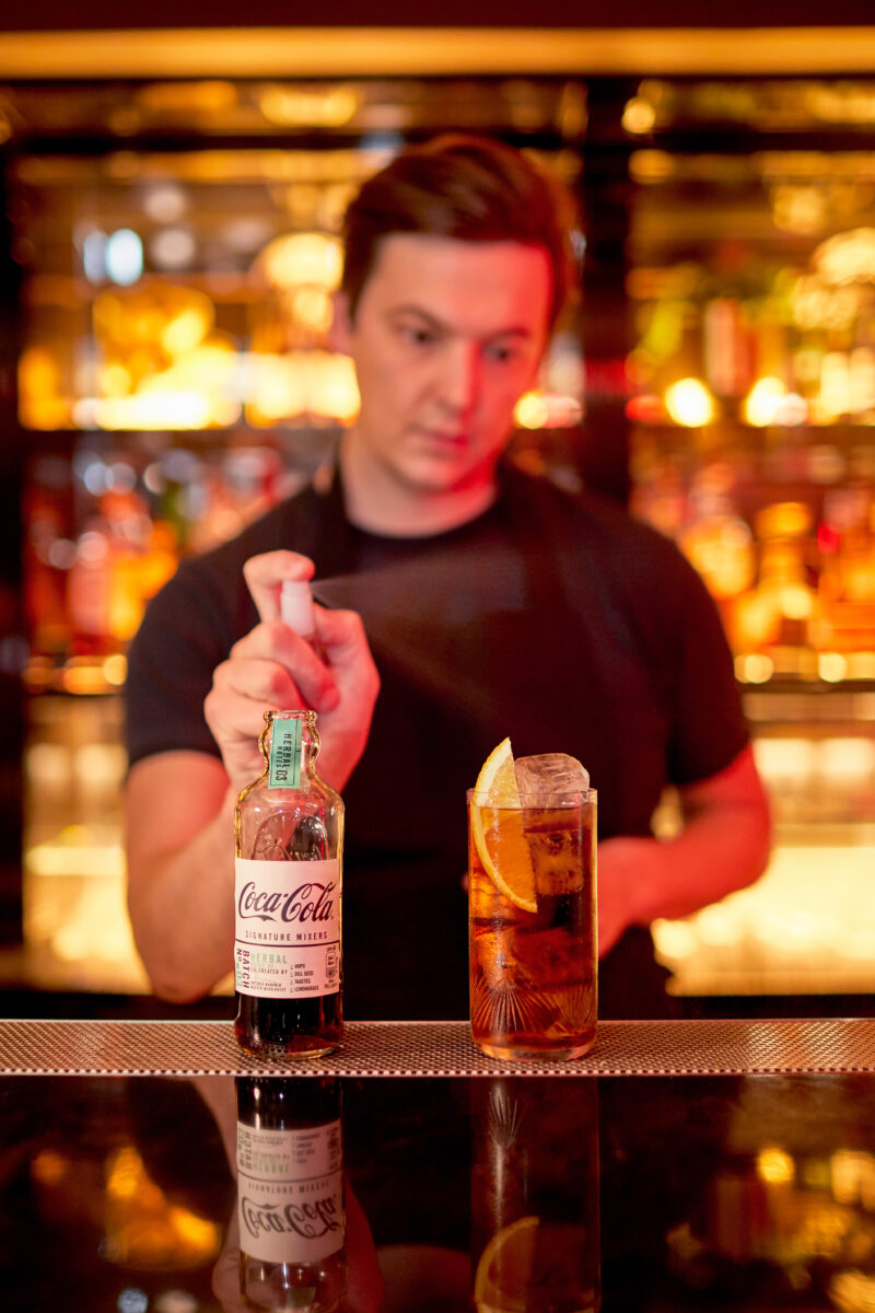 Max venning finishing cocktail Kwant London heddon street
