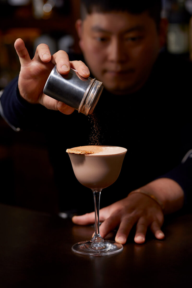 Tae Yeol Kim ogam tapas bar dark rum cocoa powder nutella cocktail